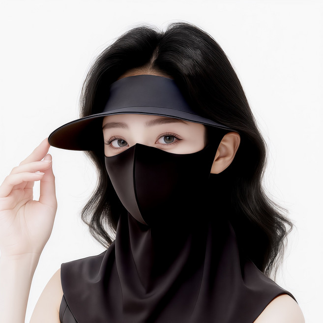 허니레스트 자외선차단 휴대용 썬캡 마스크 넥 커버 3in1 올인원 세트