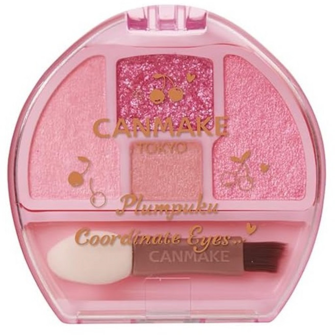 CANMAKE Plumpuku Coordinate Eyes 漸層眼影盤 06 亮粉色, 06櫻桃, 1個