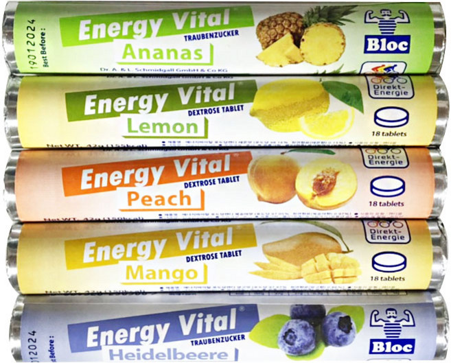 에너지바이탈 포도당캔디 수험생 운동선수 맛골고구 5가지맛 골고루발송 42g, 3개