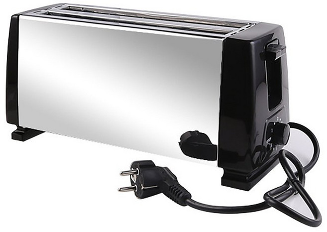 전기 메이커 4 가족 다기능 토스터기 식사 자동 아침 샌드위치, 2) Black and White  EU