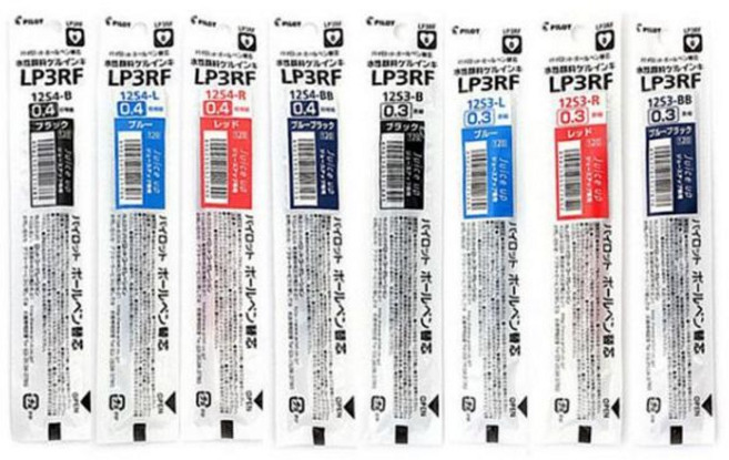 파이롯트 쥬스업 젤잉크 중성 리필심, 0.4mm레드