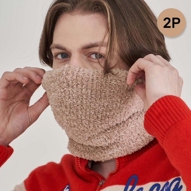 1+1 하누리 남녀공용 프리미엄 겨울 극세사 발열 방한 넥워머