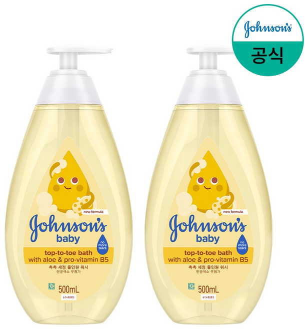 존슨즈베이비 탑투토 베이비 바스, 500ml, 2개
