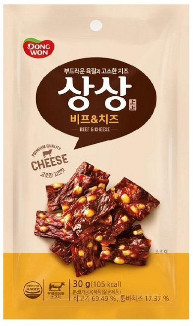 상상육포 비프앤치즈, 30g, 10개