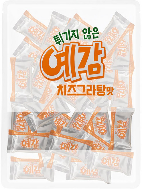 [놀러과자] 오리온 예감 치즈그라탕맛 사무실 간식 대용량 개별포장, 20개, 17g