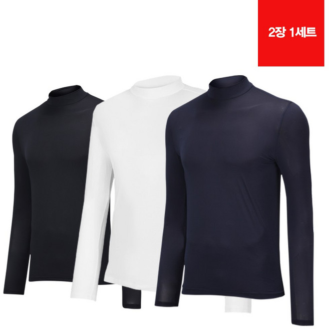 제이엑스알 JXR 발란스스킨 UV기능성 터틀넥 남녀 이너웨어 2장