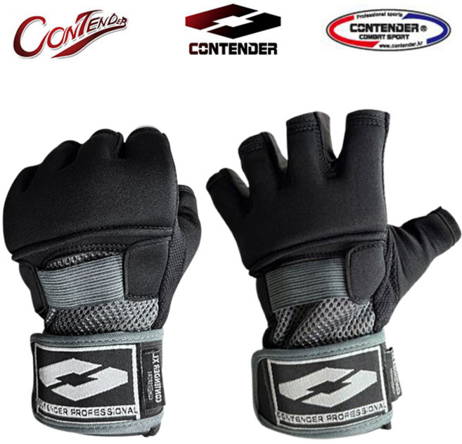컨텐더 권투 복싱 격투기 젤 이너 글러브 핸드랩 검정 1세트