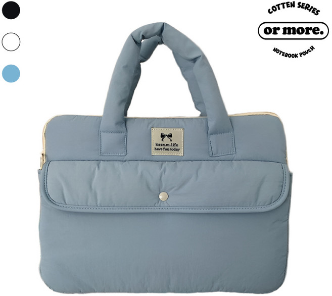 오어모어 수납포켓 태블릿 노트북 파우치, 스카이블루, 1개