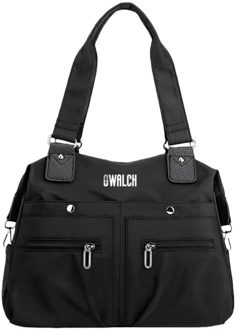 Owalch 지퍼 에코백 숄더백 천가방 수납 좋은 멀티 여성 크로스백