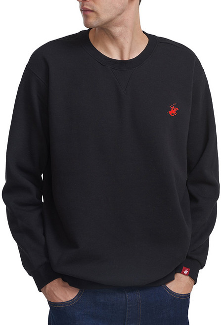 비버리힐즈폴로클럽 남여공용 기모 자수로고 맨투맨 티셔츠 EPM9T00