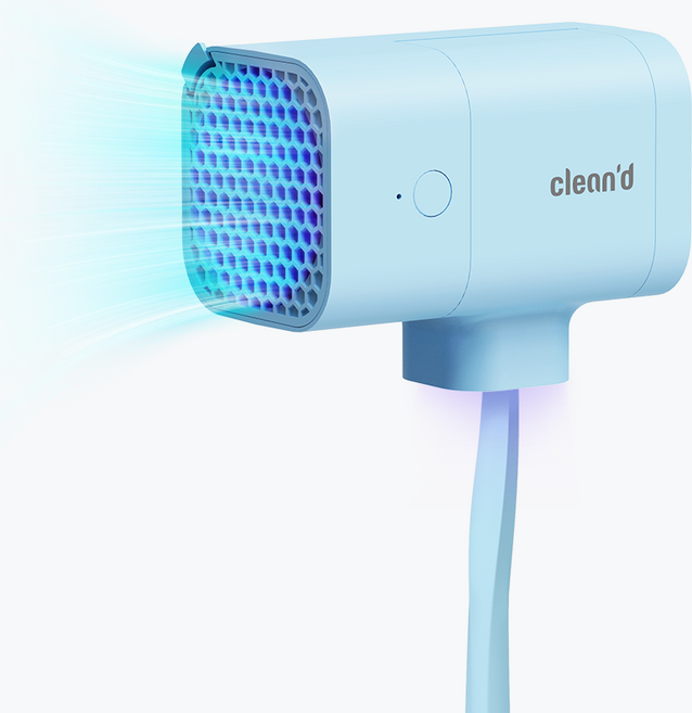 클린디 휴대용 무선 칫솔 살균건조기 윈디, CL-403, 블루