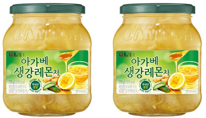 담터 아가베 생강레몬 액상차, 770g, 1개입, 2개