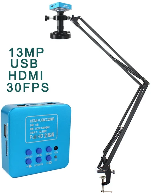48MP 4K 2K 1080P HDMI USB VGA 산업용 비디오 디지털 현미경 카메라 1-130X 줌 C 마운트 렌즈 전화 PCB 납, 01 China Mainland, 01 C HDMI USB