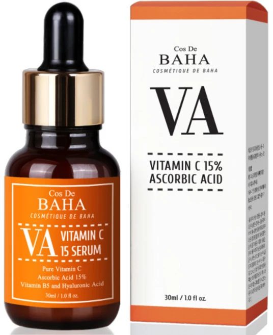 코스드바하 VA 순수 비타민 씨 C 15 세럼 피부 화이트닝 색소침착 미백 앰플 30ml, 1개 - 쿠팡
