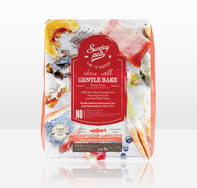 젠틀베이크 그레인프리 연어-어덜트 2.8 lb (1.3kg) 강아지사료 1.3kg, 연어, 1.3kg, 1개