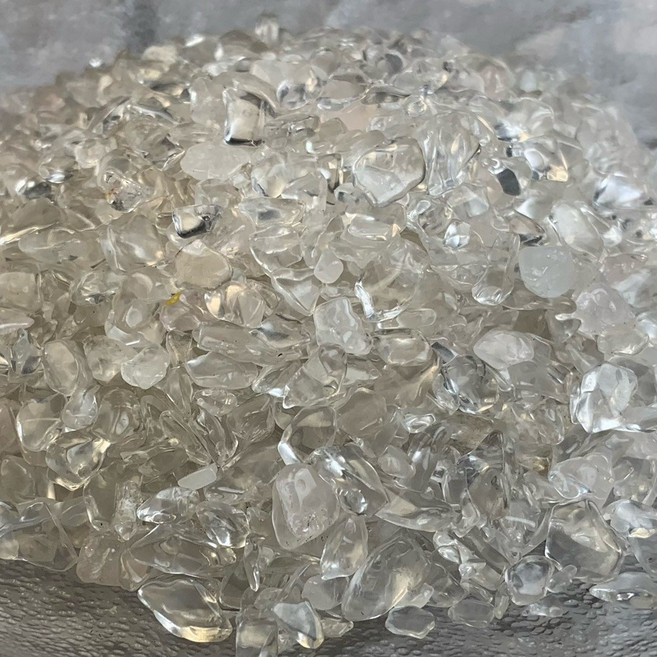宜室感 白水晶碎石 100g 小包裝 5-15mm 能量淨化與空間佈置擺飾, 白水晶（0.5-1公分）