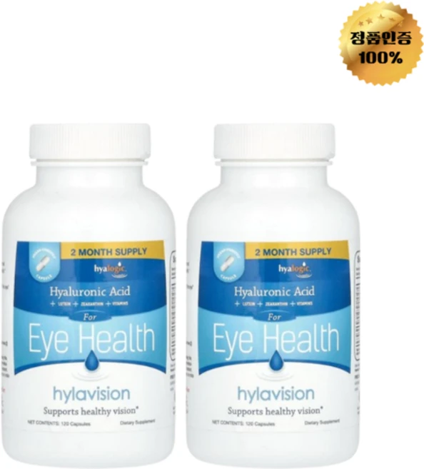 1+1 히알로직 히알루론산 + 루테인 제아잔틴 멀티비타민 캡슐 120정, 2개, 120회분 - 쿠팡