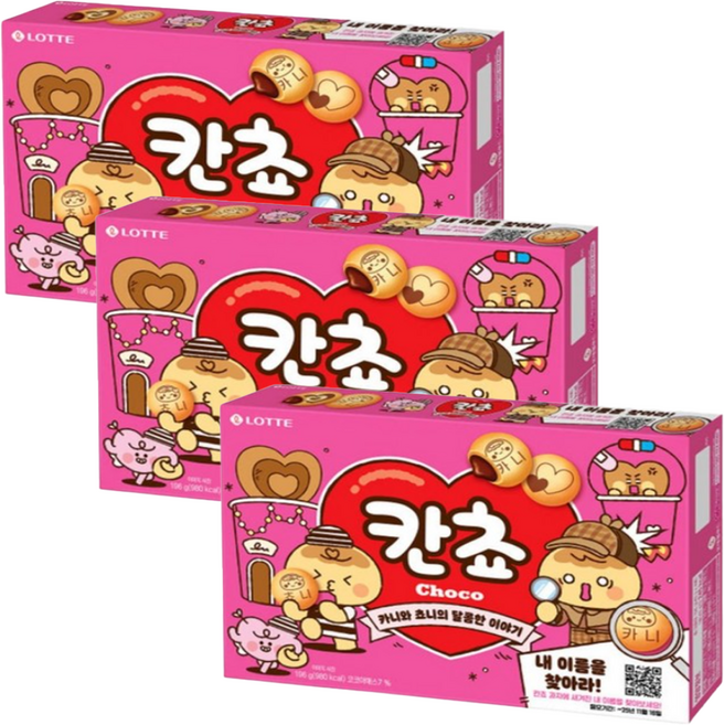 롯데 칸쵸, 3개, 196g