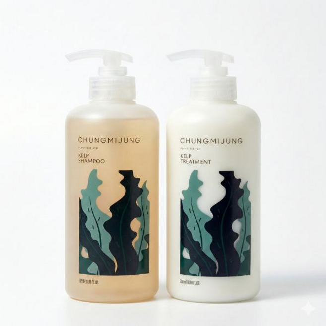 4위 - (청미정) 다시마 샴푸&트리트먼트 듀오 기획 (각 500ml), 1세트