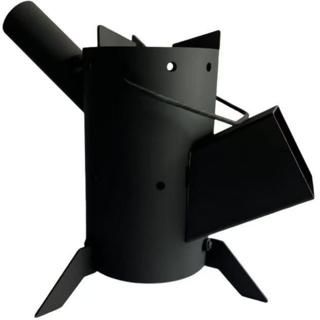 Shark家具 戶外柴火爐 野餐爐具 折疊燒水爐 露營裝備, 1個, 【新款】/便攜式火箭爐2.0厚