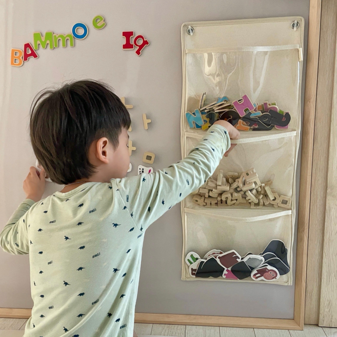 Amoo 아기 유아 책장 책꽂이 세로형 책꽂이 노부영베이비 노부영베스트 아무책꽂이, 캔버스M, 꼭꼬핀없음