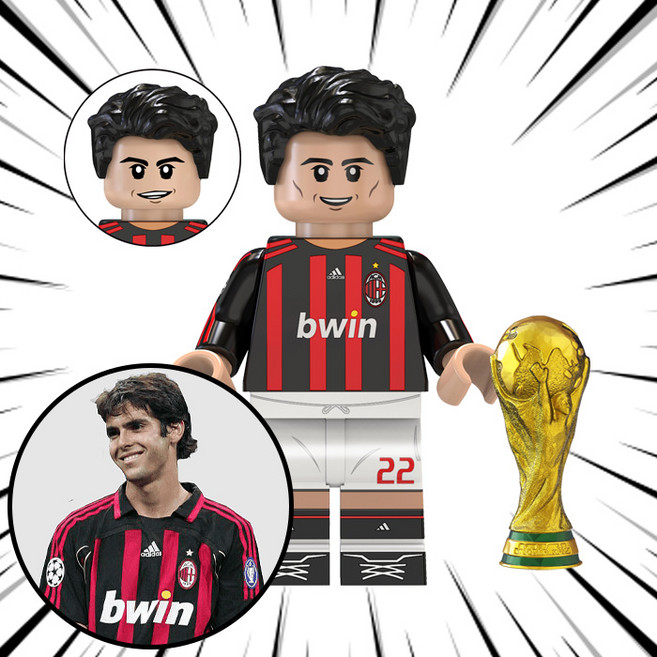 축구선수 호환블럭 브릭미니피규어 컬렉션 취미/수집/장식/컬렉션용 커스텀 호환 블록피겨 시리즈 F, 1개