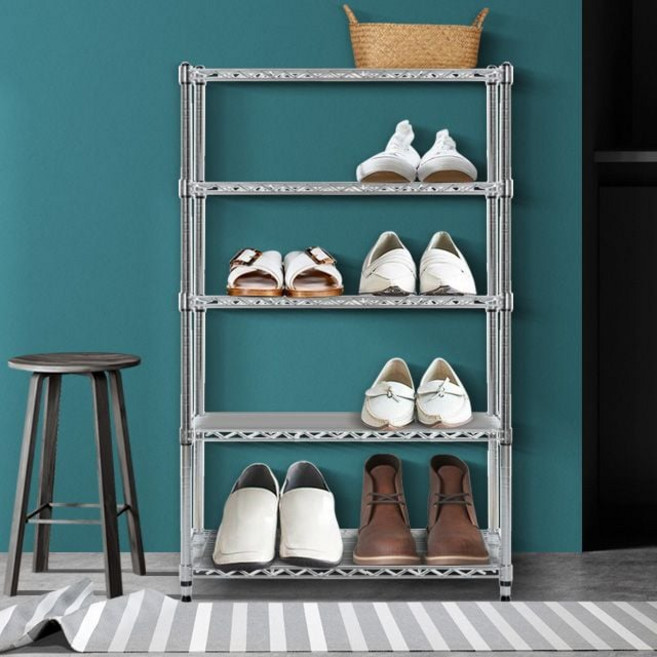 메탈신발정리대 5단 슈케이스 정리 수납함 조립신발장 whd+96557Kc