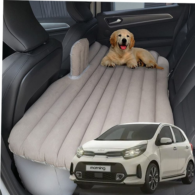 다용도에어매트 올뉴모닝 캠핑 에어매트 차박 바닥매트 XTWFHELWM, 본품+전동펌프