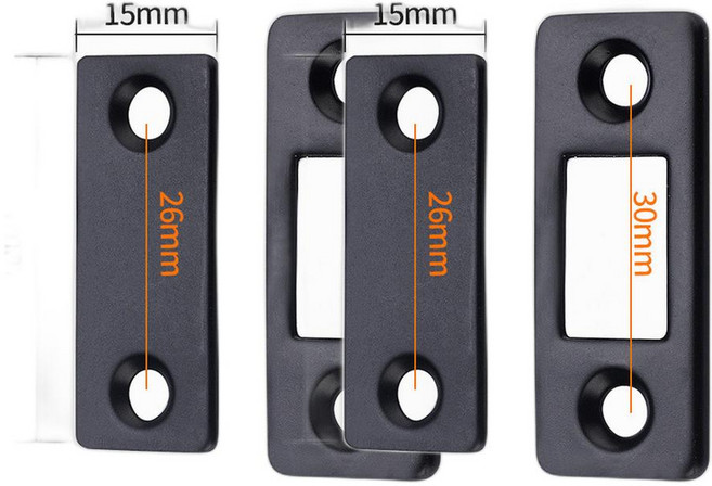 셀링랩 자석도어캐치, 2세트, 블랙