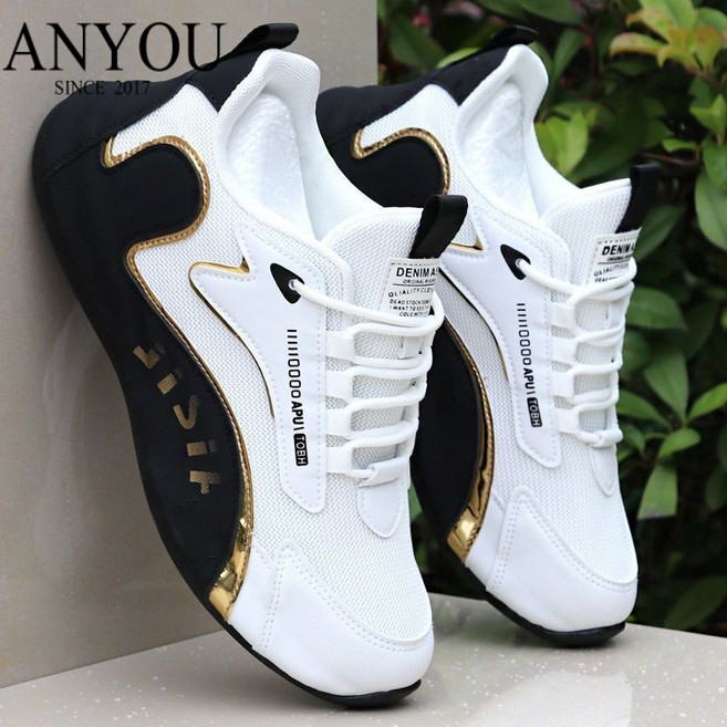 남성 봄 캐주얼 운동화 키높이 운동화 조깅화 운동화 가볍고 통풍망 면