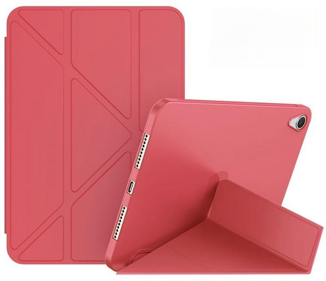 Rabbit Technolog 適用iPad平板皮套 Air M4 A16 Pro M4 M5 柔軟親膚防塵保護套, 紅色 Y折皮套,iPad pro 18-22款（11寸）, 1個