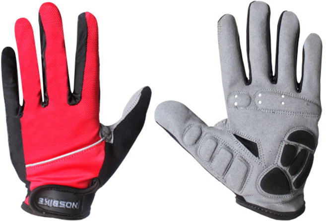 노스바이크 자전거 장갑 좌우 세트 NB-067N, 레드, 1개