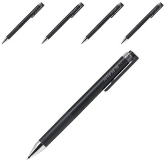 파이롯트 쥬스업 볼펜 0.5mm, 5개, 블랙