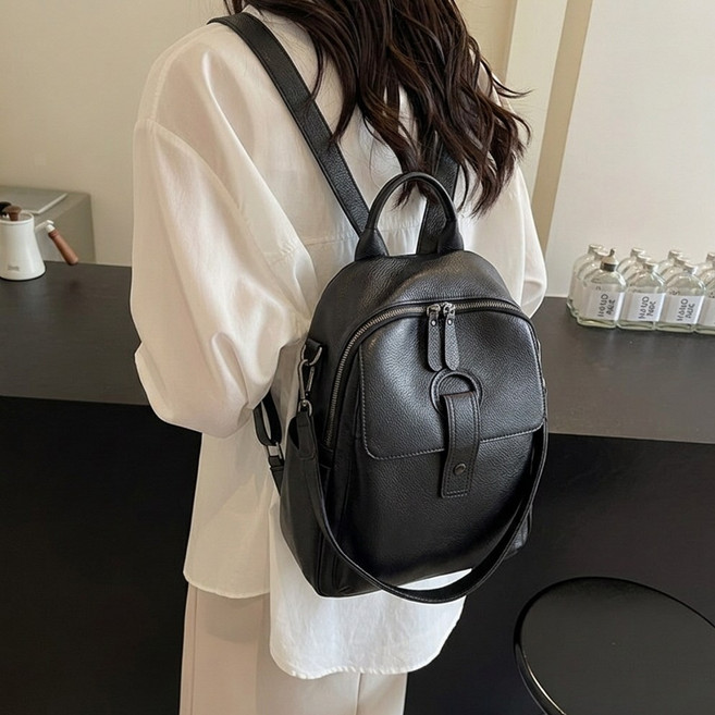 제이바바 고급 리얼 소가죽 백팩