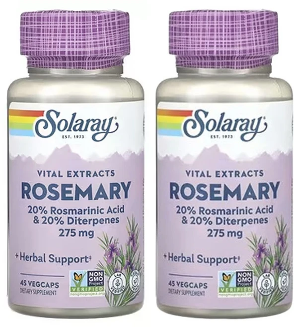 솔라레이 Vital Extracts 로즈메리 45베지캡슐, 2개, 45정 - 쿠팡