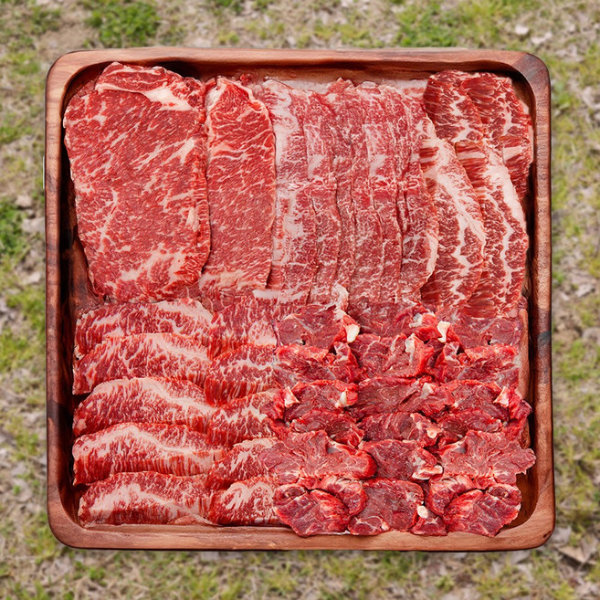 춘자네농축산 한우 스페셜 모듬 세트 구이용 (냉장) 800g, 1개, 1++등급