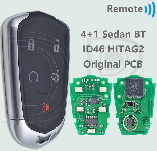 DR OEM/애프터마켓 PCB HYQ2AB 315MHz 433MHz ID46 칩 근접 자동차 원격 키 캐딜락 XTS CTS CT6 ATS Escala, 01 HYQ2EB 433MHz, 06 5 BT Sedan OEM