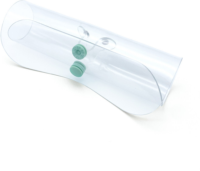 오호라스튜디오 소프트 수경케이스 투명 1종, 투명+민트