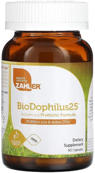 잘러 BioDophilus25 어드밴스드 프로바이오틱 포뮬라 250억CFU 캡슐 60정, 25 0억, 1개 - 쿠팡
