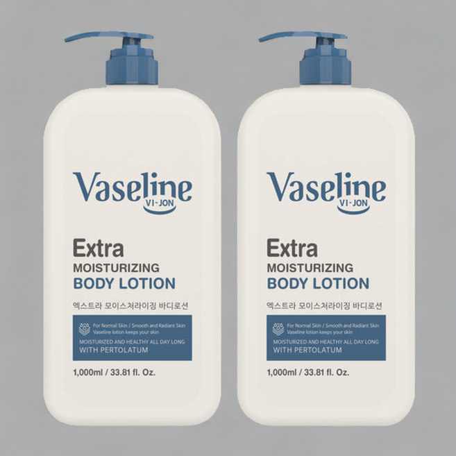 바세린 바이존 엑스트라 모이스처 바디로션 1000ml 2개