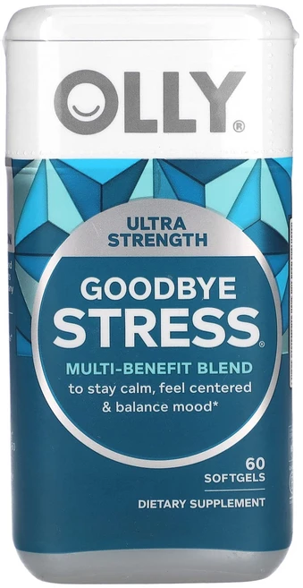 OLLY 굿바이 스트레스 소프트젤 60정, OLLY굿바이스트레스소프트젤60정, 1개 - 쿠팡