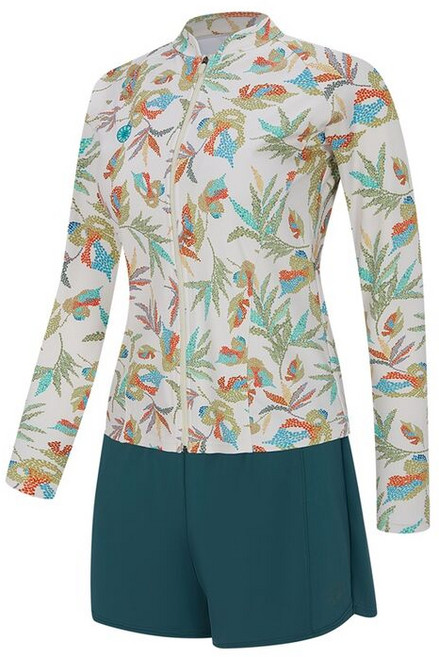 아레나 A5BL1PS51 IVY 엘로이 레저 집업 여성 래쉬가드 세트