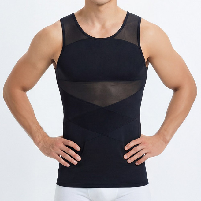 루크 남자 보정 나시 바디쉐이퍼 남성 뱃살 가슴 여유증 슬림 압박 속옷 머슬핏 올인원 매너 웨어 빅사이즈 복부 민소매 복대 코르셋