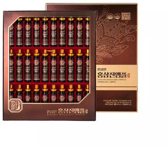 한삼인 홍삼진앰플 20ml 30개입, 30개