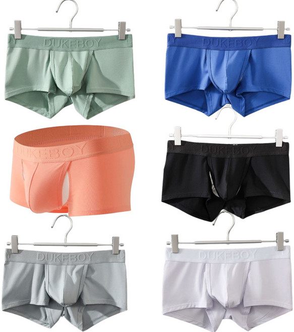 6종세트 듀크 코튼 포켓분리형 남자 팬티 사각 드로즈 통기성좋은 힙리프팅 기능성 면팬티 속옷