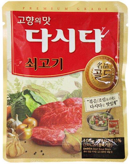 CJ 고향의맛 쇠고기 다시다 골드 입, 40개, 100g