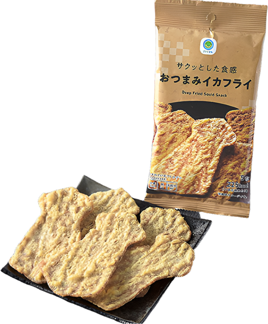일본 패밀리마트 바삭한 이카후라이 튀김 조미오징어, 10개, 60g