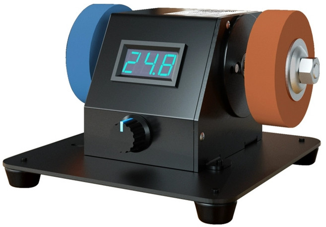 전동 칼갈이 자동 습식 연삭 업소용 숫돌 칼가는 그라인더, 250W 7단 더블 그라인딩 휠, 1개