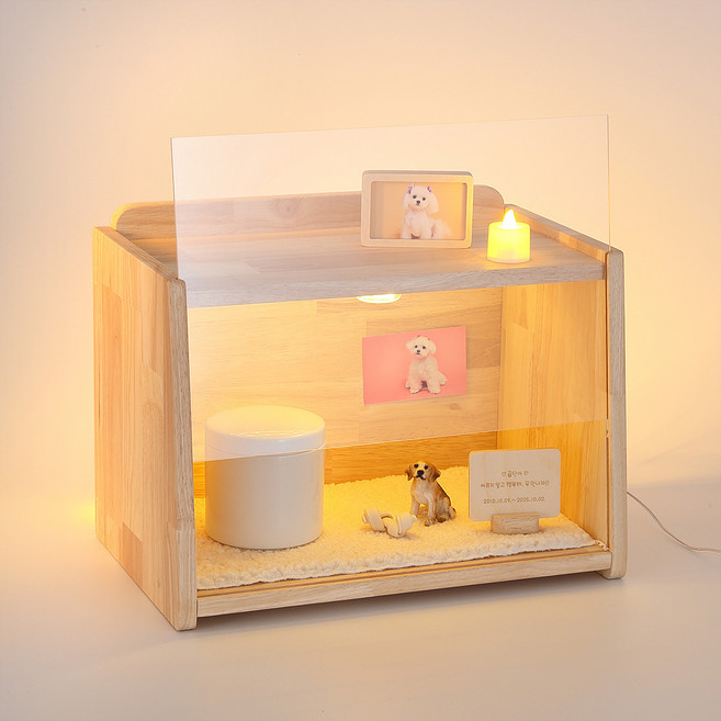 강아지 고양이 추모함 반려동물 유골함 보관, 1개