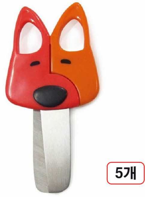 바이하츠 캐릭터 가위 강아지 14cm 5개입